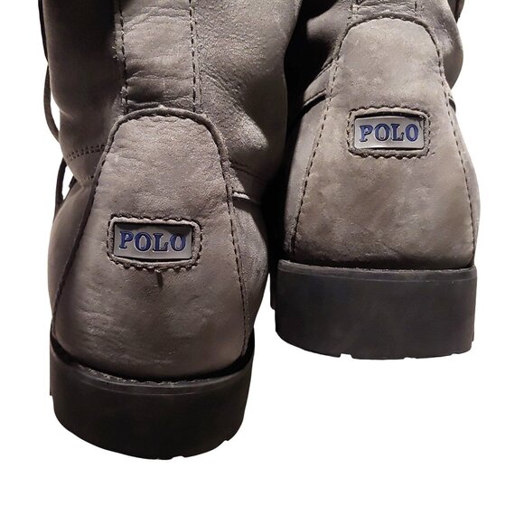 Polo Ralph Lauren Boots Leather Heritage Old Money Equestrian Rugged Outdoors 10 - Picture 8 of 14